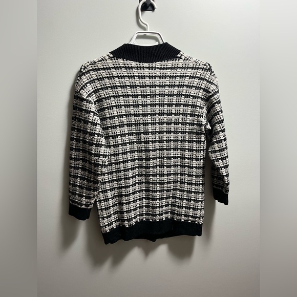 Babaton Black and White Plaid Sweater - Picture 3 of 3